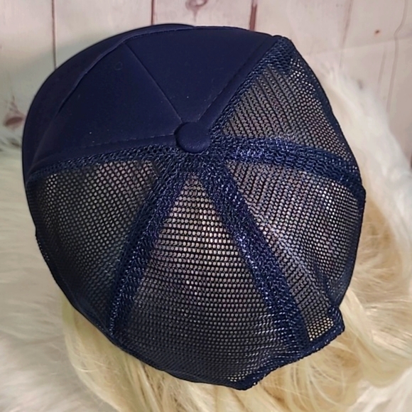 USS Tecumseh SSBN-6286 Mesh Snapback Cap Hat Navy Blue Boat Submarine Ship - Picture 10 of 16